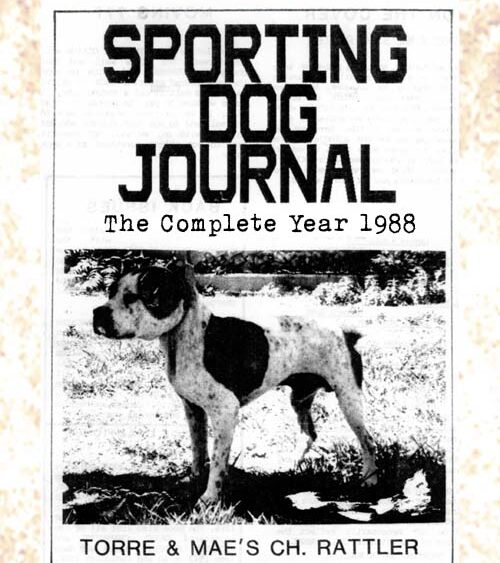 SPORTING DOG JOURNAL 1988 APBT Books